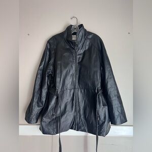 Chadwicks Black Leather Jacket Size XL